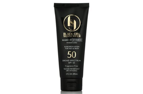 black girl sunscreen spf 50