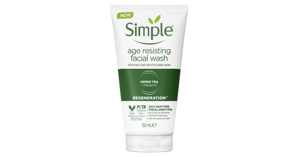 simple age resisting facial wash