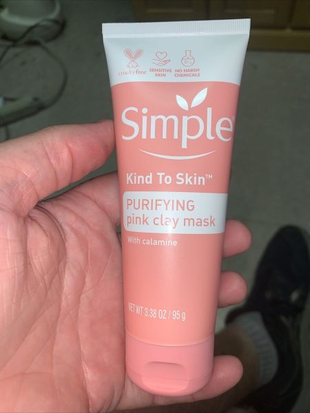 simple pink clay mask