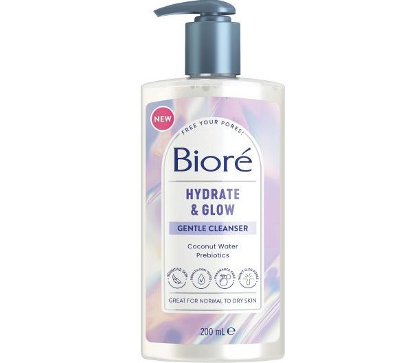 biore hydrate & glow cleanser